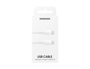 Кабел оригинален Samsung EP-DN975BWEGWW 5A USB Type-C към USB Type-C бял